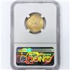 Image 2 : 1882 $5 Gold Half Eagle NGC MS61