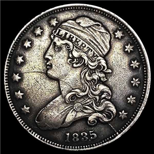 1835 Capped Bust Quarter LIGHTLY CIRCULATED