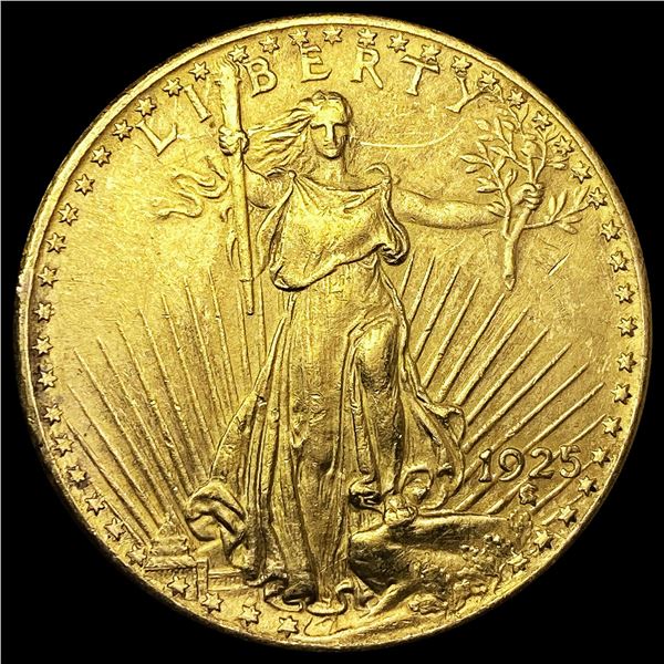 1925 $20 Gold Double Eagle CLOSELY UNCIRCULATED