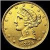 Image 1 : 1895 $5 Gold Half Eagle CLOSELY UNCIRCULATED