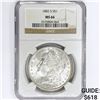 Image 1 : 1882-S Morgan Silver Dollar NGC MS66