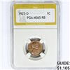 Image 1 : 1925-D Wheat Cent PGA MS65 RB