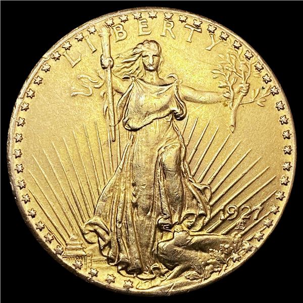 1927 $20 Gold Double Eagle CLOSELY UNCIRCULATED