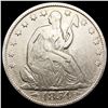 Image 1 : 1854 Arws Seated Liberty Half Dollar LIGHTLY CIRCU