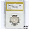 Image 1 : 1909-D Barber Quarter PGA MS63