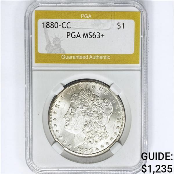 1880-CC Morgan Silver Dollar PGA MS63+