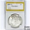 Image 1 : 1880-CC Morgan Silver Dollar PGA MS63+