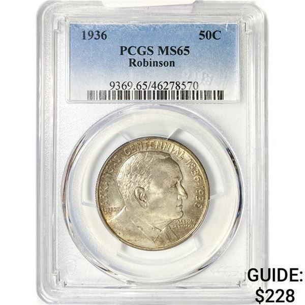 1936 Robinson Half Dollar PCGS MS65