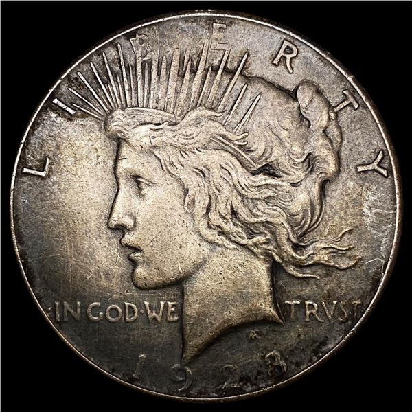 1928 Silver Peace Dollar NEARLY UNCIRCULATED