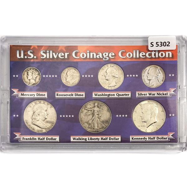 1942-1964 US Silver Coinage Collect. (7 Coins)