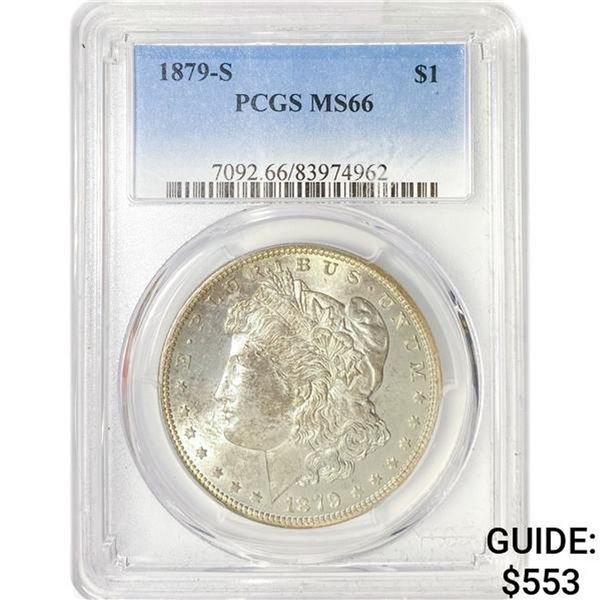 1879-S Morgan Silver Dollar PCGS MS66