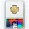 Image 2 : 1900 $5 Gold Half Eagle PGA MS65+
