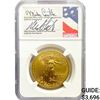 Image 1 : 2020 $50 1oz AGE Castle, Standish Signed NGC MS70