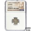 Image 1 : 1783MO FF 1/2R 1.4g Mexico Silver NGC Shipwreck