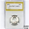 Image 1 : 1951 Washington Silver Quarter PGA PR67 CAMEO