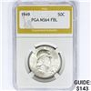 Image 1 : 1949 Franklin Half Dollar PGA MS64 FBL