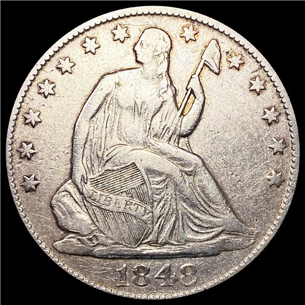 1848-O Seated Liberty Half Dollar LIGHTLY CIRCULAT