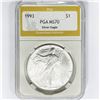 Image 1 : 1993 American 1oz Silver Eagle PGA MS70