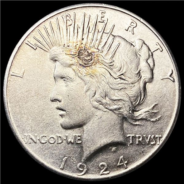 1924-S Silver Peace Dollar CLOSELY UNCIRCULATED