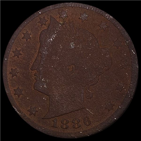 1886 Liberty Victory Nickel NICELY CIRCULATED
