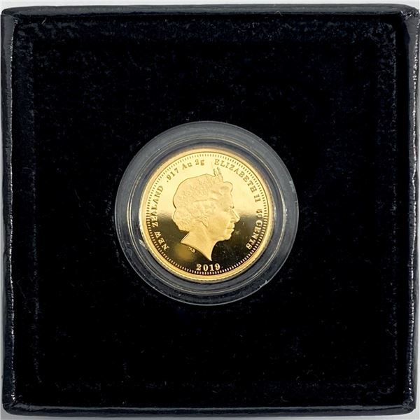 2019 New Zealand .0705oz Gold 50 Cents