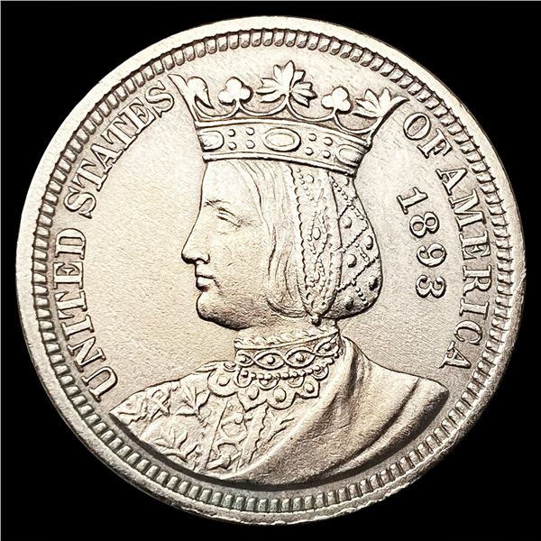 1893 Isabella Silver Quarter UNCIRCULATED