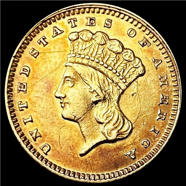 1874 Rare Gold Dollar CLOSELY UNCIRCULATED