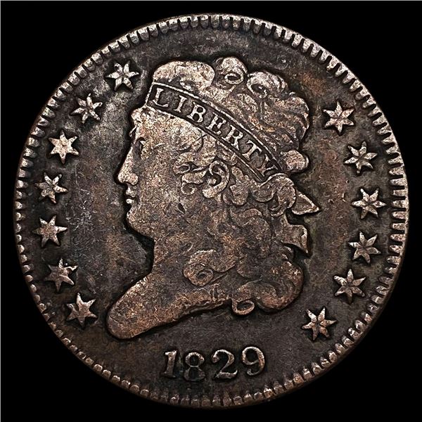 1829 Classic Head Half Cent LIGHTLY CIRCULATED