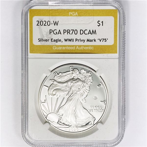2020-W A.S.E. PGA PR70 DCAM WW2 Priv Mark V75