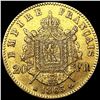 Image 2 : 1863 France .1867oz Gold 20 Francs CLOSELY UNCIRCU