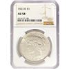 Image 1 : 1923-D Silver Peace Dollar NGC AU58
