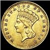 Image 1 : 1861 Rare Gold Dollar CLOSELY UNCIRCULATED