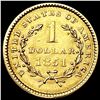 Image 2 : 1851 Rare Gold Dollar UNCIRCULATED