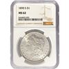 Image 1 : 1890-S Morgan Silver Dollar NGC MS62