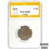 Image 1 : 1828 Classic Head Half Cent PGA MS60 13 Stars