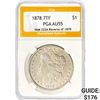 Image 1 : 1878 Morgan Silver Dollar PGA AU55 Rev 79 VAM222A