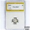 Image 1 : 1859 Silver Three Cent PGA MS63