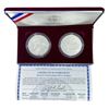 Image 2 : 1999 Commem Silver Dollar 2 Coin Set UNC & PR
