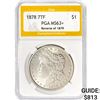 Image 1 : 1878 7TF Morgan Silver Dollar PGA MS63+ Rev of 79