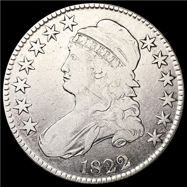 1822 Capped Bust Half Dollar LIGHTLY CIRCULATED