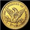 Image 2 : 1857 $2.50 Gold Quarter Eagle NEARLY UNCIRCULATED