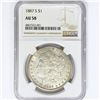 Image 1 : 1887-S Morgan Silver Dollar NGC AU58