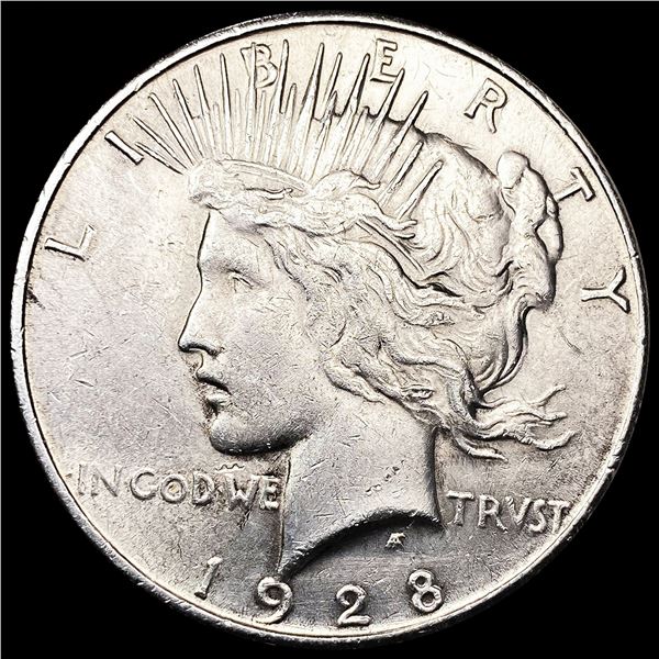 1928-S Silver Peace Dollar NEARLY UNCIRCULATED