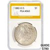 Image 1 : 1882-O/S Morgan Silver Dollar PGA MS63