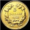 Image 2 : 1878 $3 Gold Piece LIGHTLY CIRCULATED