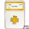 Image 1 : 1900 $2.50 Gold Quarter Eagle PGA PR64