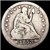 1853-O Arws & Rays Seated Liberty Quarter NICELY C