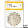 Image 1 : 1892-CC Morgan Silver Dollar PGA MS63