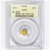 Image 1 : 1871 Round California Gold Quarter PCGS AU58