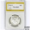 Image 1 : 1936-D Walking Liberty Half Dollar PGA MS65
